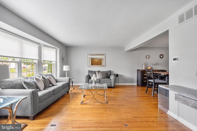 521 Rhode Island Ave, Cherry Hill, NJ 08002 - living room featuring light wood-type flooring and baseboards