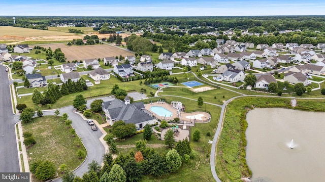 39 Grain Ct, Magnolia, DE 19962 - aerial view of property and surrounding area featuring a pool