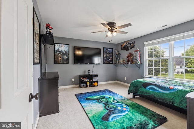 39 Grain Ct, Magnolia, DE 19962 - bedroom featuring baseboards, carpet, and ceiling fan
