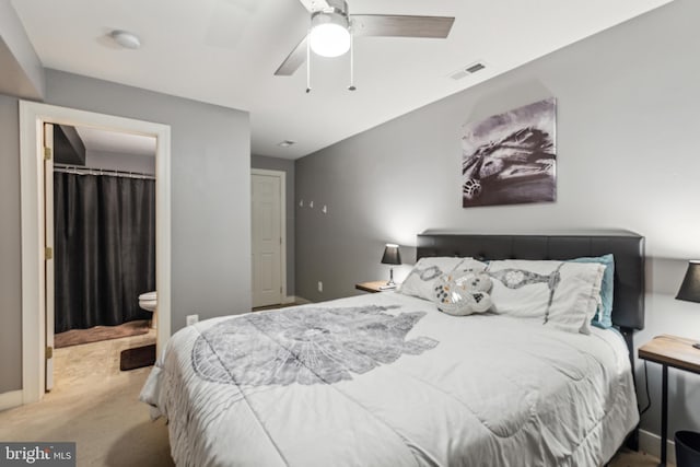 39 Grain Ct, Magnolia, DE 19962 - carpeted bedroom with ceiling fan and ensuite bath