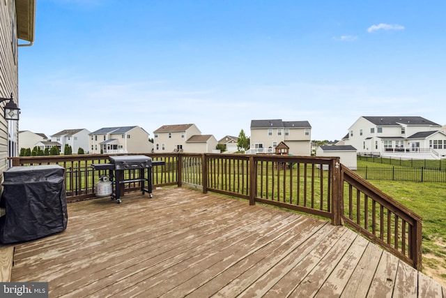 39 Grain Ct, Magnolia, DE 19962 - wooden terrace featuring a residential view and a grill