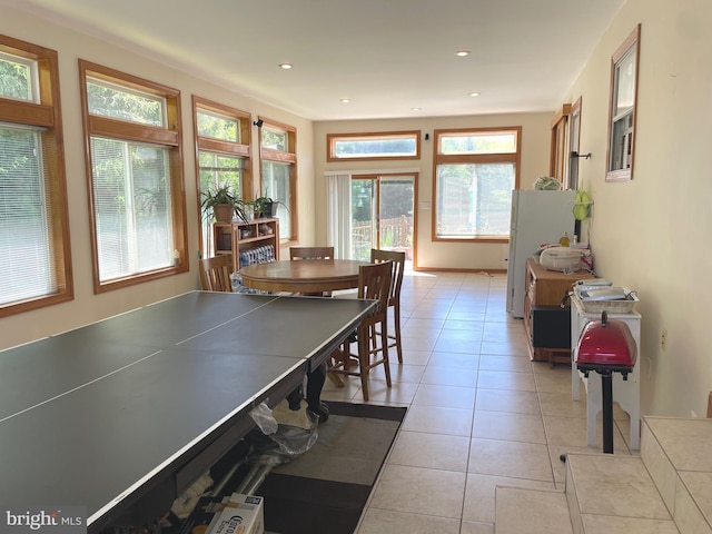 333 Sussex Blvd, Broomall, PA 19008 - dining room with light tile patterned flooring and recessed lighting