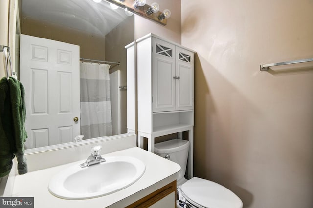 600 Resty Ln Unit 202, Odenton, MD 21113 - bathroom featuring vanity, toilet, and a shower with curtain
