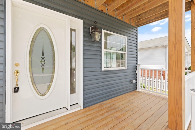 345 Townsend Rd, Essex, MD 21221 - doorway to property featuring covered porch