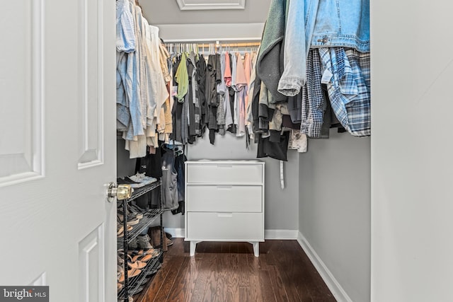7250 Calm Sunset, Columbia, MD 21046 - spacious closet with wood finished floors and attic access