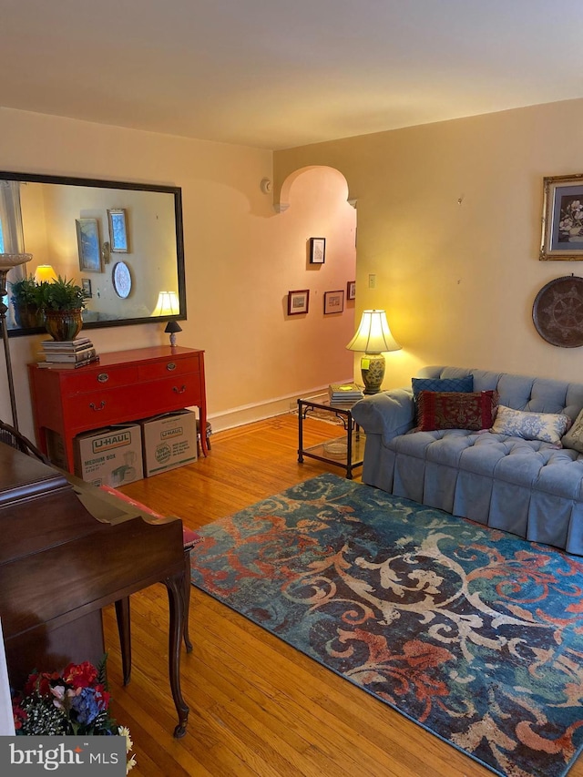 6136 Wayne Ave Unit 3, Philadelphia, PA 19144 - living area featuring wood finished floors