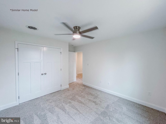 LOT32 Helens Dr, Greencastle, PA 17225 - unfurnished bedroom featuring carpet, a closet, baseboards, and ceiling fan