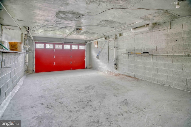 611 Parkview Blvd, Lansdowne, PA 19050 - garage featuring concrete block wall