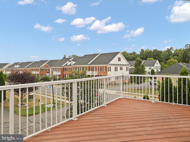 43167 Loudoun Reserve Dr, Ashburn, VA 20148 - wooden deck featuring a residential view