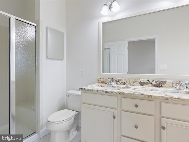 43167 Loudoun Reserve Dr, Ashburn, VA 20148 - full bath featuring double vanity, toilet, and a stall shower