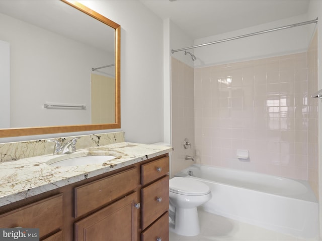 43167 Loudoun Reserve Dr, Ashburn, VA 20148 - full bath featuring vanity, toilet, and washtub / shower combination