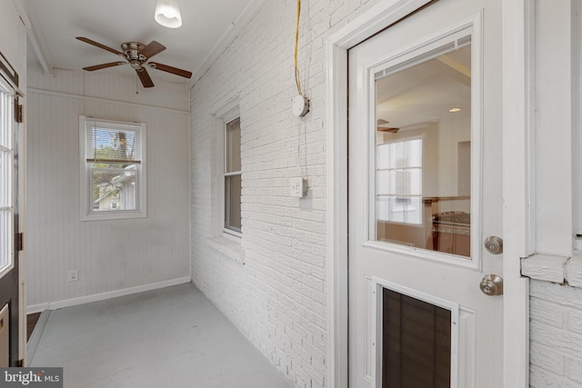 2802 Bruce Pl SE, Washington, DC 20020 - view of exterior entry featuring a ceiling fan
