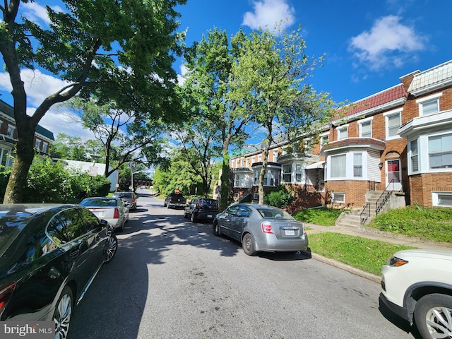 2523 Garrett Ave, Baltimore, MD 21218 - view of asphalt street with a residential view, sidewalks, and curbs