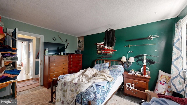 5403 Willow Grove Rd, Camden Wyoming, DE 19934 - bedroom featuring ornamental molding and a textured ceiling