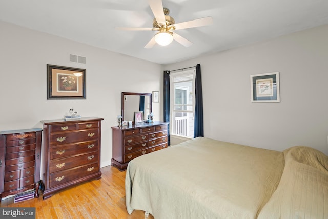 1419 Ramseur Ln, Winchester, VA 22601 - bedroom featuring light wood-type flooring and ceiling fan