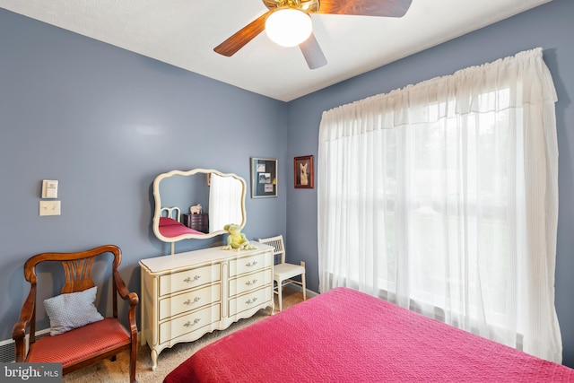1419 Ramseur Ln, Winchester, VA 22601 - carpeted bedroom featuring a ceiling fan and baseboards