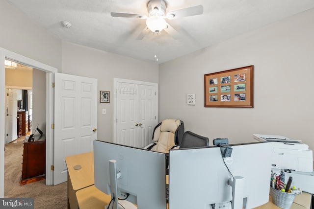 1419 Ramseur Ln, Winchester, VA 22601 - carpeted office space featuring ceiling fan