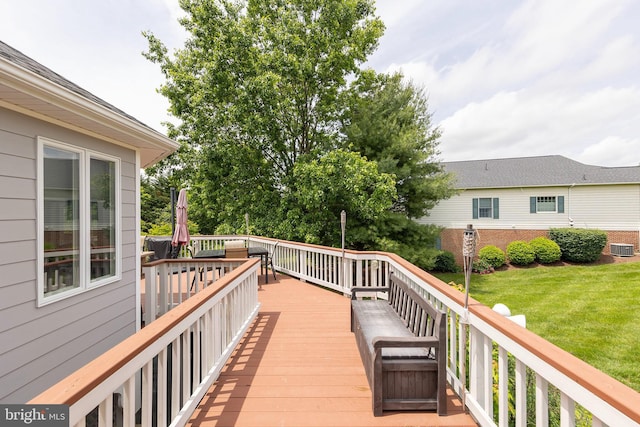 1419 Ramseur Ln, Winchester, VA 22601 - wooden terrace featuring a lawn