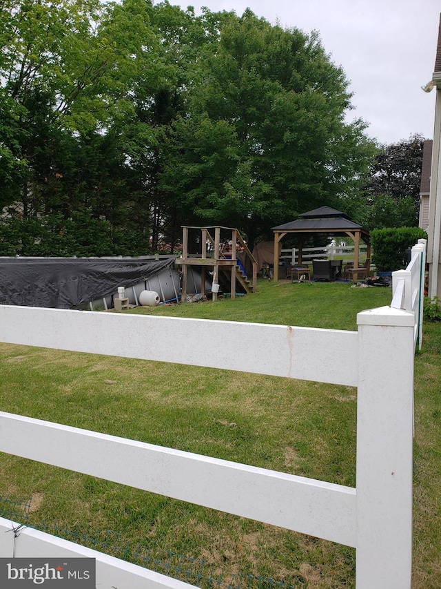 4010 Conowingo Rd, Darlington, MD 21034 - view of grassy yard featuring a gazebo and view of wooded area