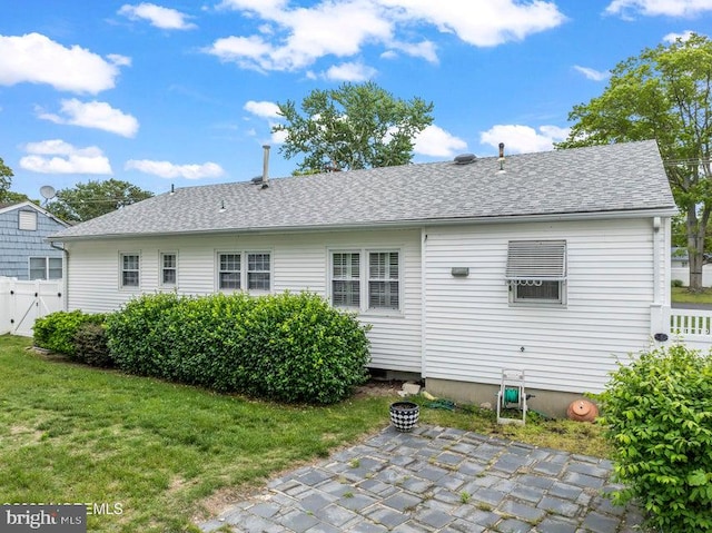 605 Oak Ter, Point Pleasant Boro, NJ 08742 - rear view of property with a patio and roof with shingles