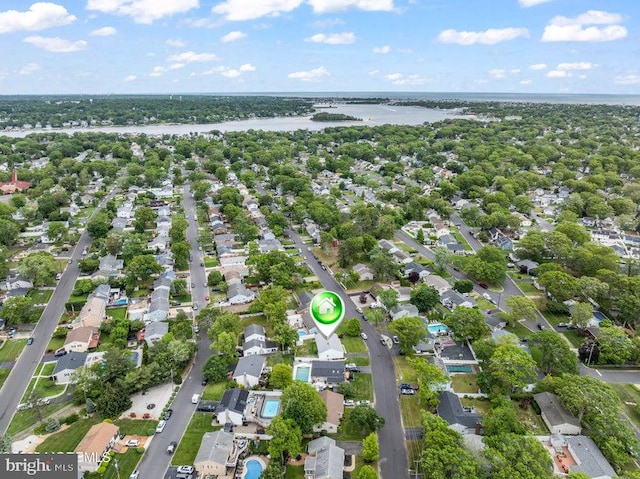 605 Oak Ter, Point Pleasant Boro, NJ 08742 - aerial overview of property's location featuring a large body of water and nearby suburban area