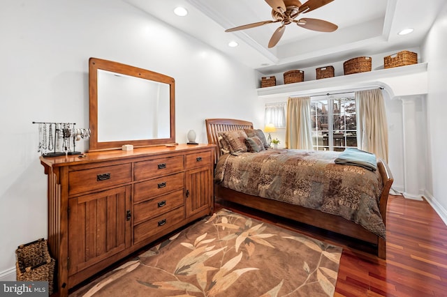 3310 Hudson St, Baltimore, MD 21224 - bedroom with wood finished floors, recessed lighting, and baseboards