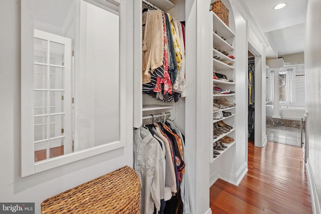 3310 Hudson St, Baltimore, MD 21224 - walk in closet with wood finished floors