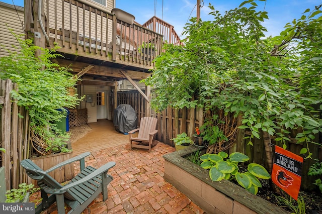3310 Hudson St, Baltimore, MD 21224 - view of patio / terrace featuring area for grilling and a wooden deck