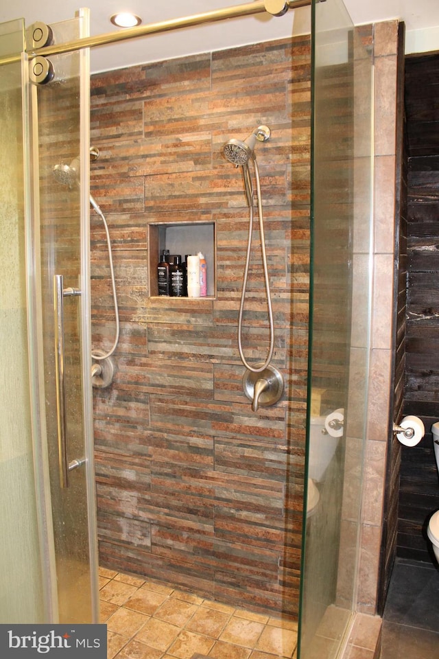 527 N 25th St, Reading, PA 19606 - bathroom featuring a stall shower and toilet
