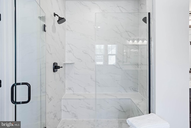 18234 Highwood Dr, Rehoboth Beach, DE 19971 - bathroom featuring a marble finish shower