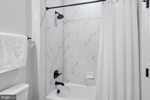 18234 Highwood Dr, Rehoboth Beach, DE 19971 - full bathroom featuring shower / bath combo and toilet