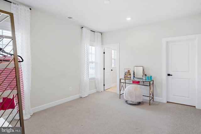 18234 Highwood Dr, Rehoboth Beach, DE 19971 - carpeted home office with baseboards and recessed lighting