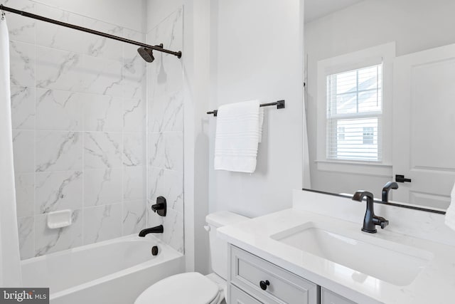 18234 Highwood Dr, Rehoboth Beach, DE 19971 - full bath with vanity, toilet, and  shower combination