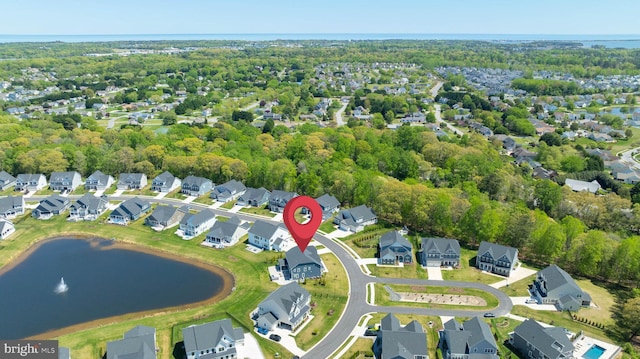 18234 Highwood Dr, Rehoboth Beach, DE 19971 - aerial view of property and surrounding area with a nearby body of water and nearby suburban area