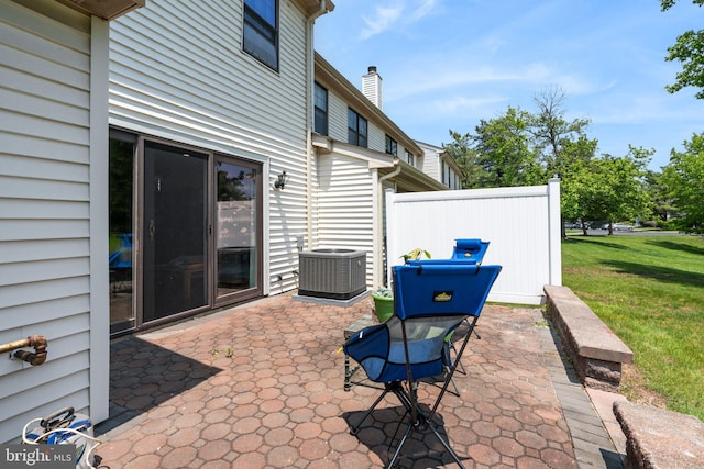 101 Pear Tree Ln, Franklin Park, NJ 08823 - view of patio / terrace featuring central AC unit