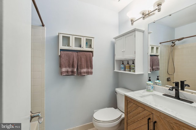 101 Pear Tree Ln, Franklin Park, NJ 08823 - bathroom with toilet, a shower, and vanity