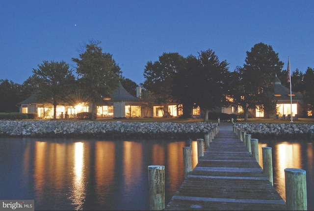 9791 Pintail Pl, Saint Michaels, MD 21663 - dock area featuring a water view