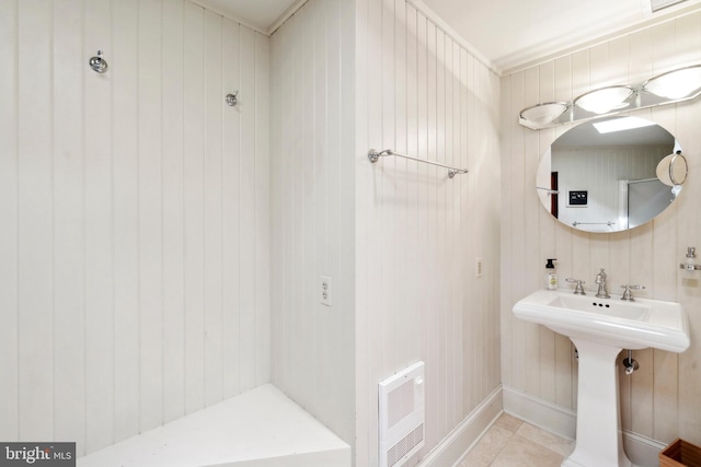 9791 Pintail Pl, Saint Michaels, MD 21663 - bathroom with heating unit and tile patterned flooring