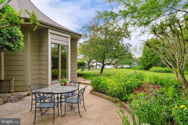 9791 Pintail Pl, Saint Michaels, MD 21663 - view of patio featuring outdoor dining area