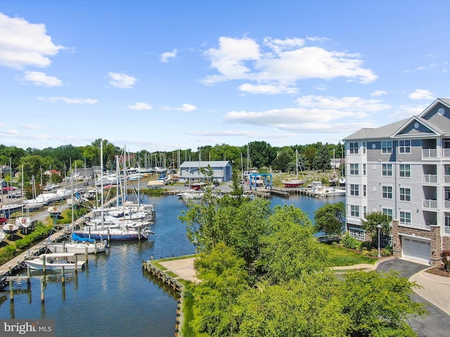 900 Marshy Cv Unit 111, Cambridge, MD 21613 - water view with a boat dock