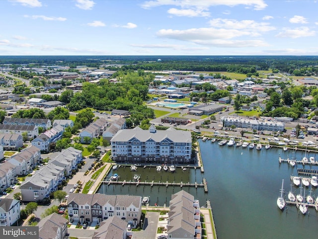 900 Marshy Cv Unit 111, Cambridge, MD 21613 - bird's eye view of a marina and a nearby body of water