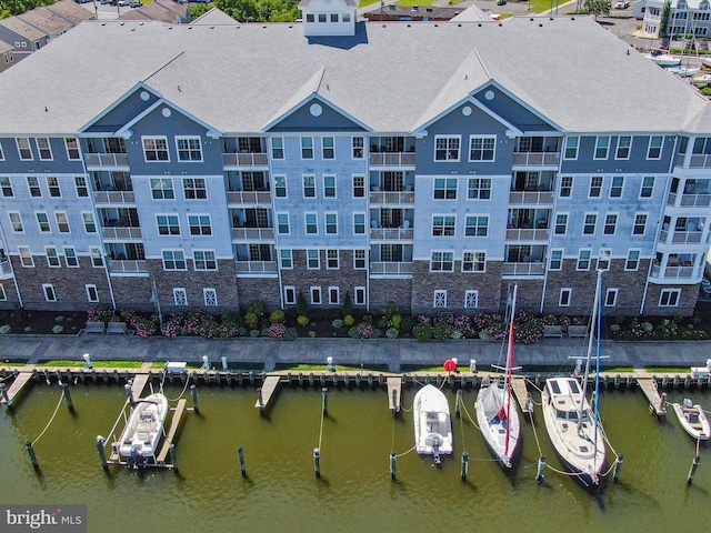 900 Marshy Cv Unit 111, Cambridge, MD 21613 - bird's eye view of apartment complex and a nearby body of water