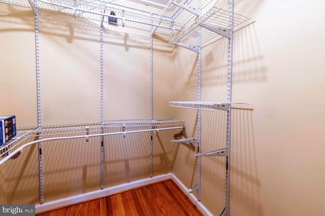 2410 Huntingdon Rd, Huntingdon Valley, PA 19006 - spacious closet featuring wood finished floors