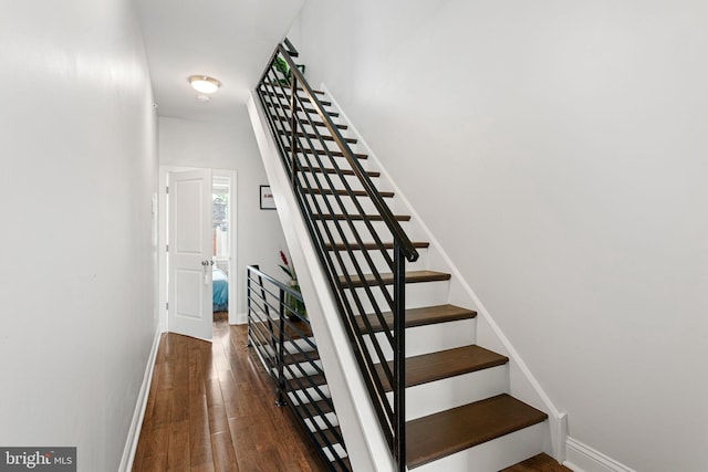 2117 Latona St, Philadelphia, PA 19146 - stairs featuring wood finished floors and baseboards