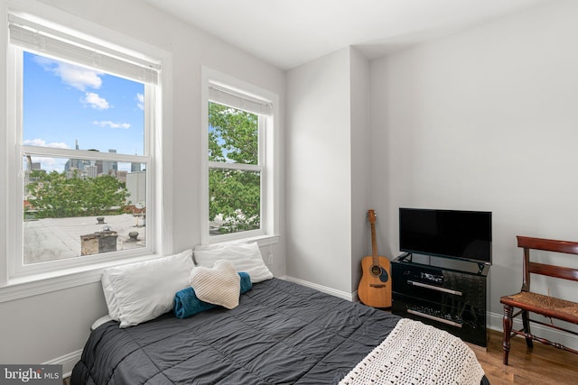 2117 Latona St, Philadelphia, PA 19146 - bedroom with baseboards and wood finished floors