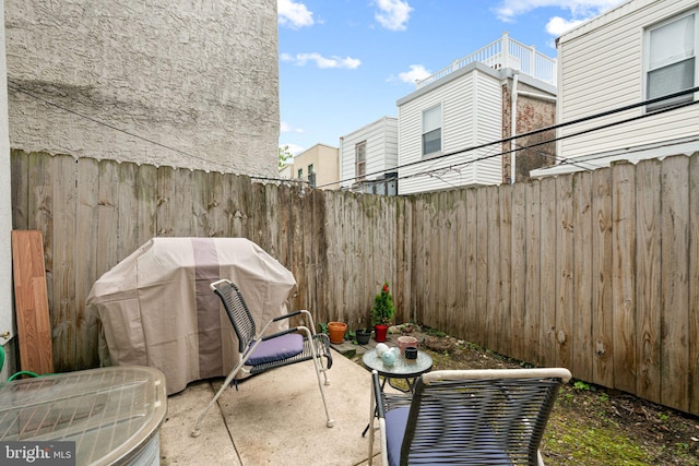 2117 Latona St, Philadelphia, PA 19146 - fenced backyard with a patio area and area for grilling