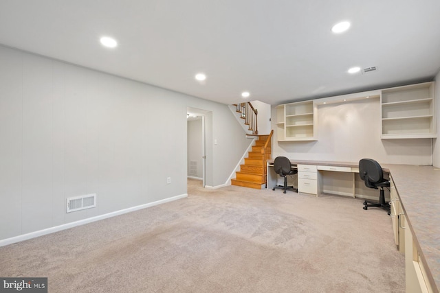 1515 Ainsley Rd, Silver Spring, MD 20904 - unfurnished office featuring light colored carpet, recessed lighting, and baseboards