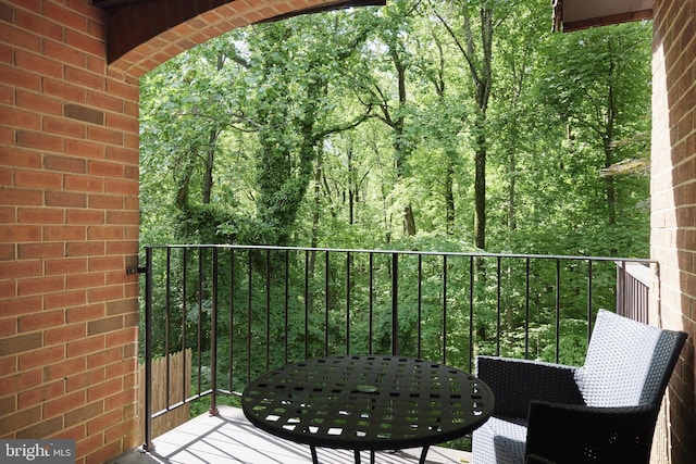 10893 Deborah Dr, Potomac, MD 20854 - balcony with a view of trees