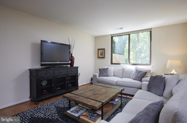 10893 Deborah Dr, Potomac, MD 20854 - living area with wood finished floors and baseboards