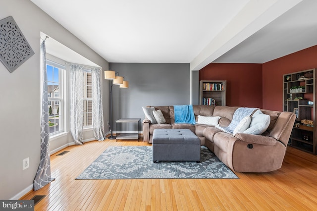 233 Windsor Ct, Quakertown, PA 18951 - living room with wood-type flooring and baseboards
